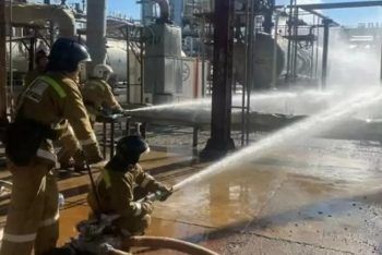 Пожар произошёл на газоперерабатывающем заводе в Актюбинской области