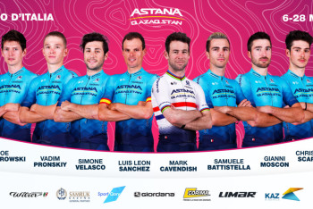 Фотография к новости: "Астана" объявила состав на Джиро д’Италия-2023