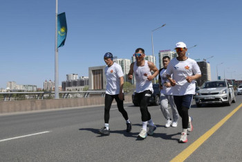 Фотография к новости: Военный марафонец из Казахстана пробежал 500 километров и установил рекорд