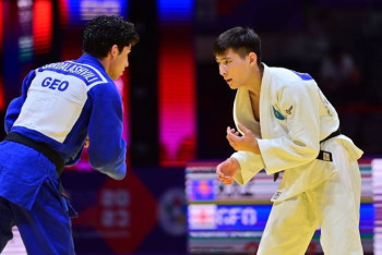 Фотография к новости: Казахстанский дзюдоист сотворил сенсацию на чемпионате мира