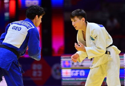 Фотография к новости: Казахстанский дзюдоист сотворил сенсацию на чемпионате мира