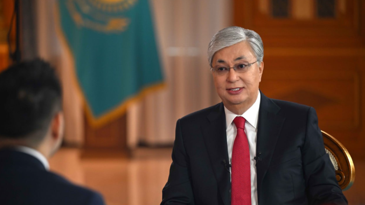 Китайский телеканал покажет интервью с Токаевым