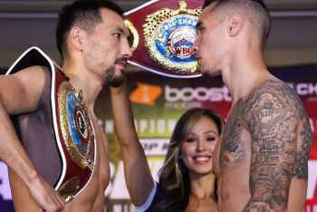 Фотография к новости: Соперник Алимханулы сорвал дуэль взглядов перед боем