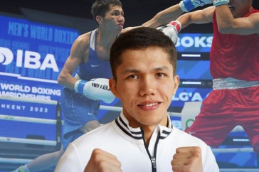 Фотография к новости: Санжар Ташкенбай побил соперника из Грузии и взял золото в ЧМ-2023