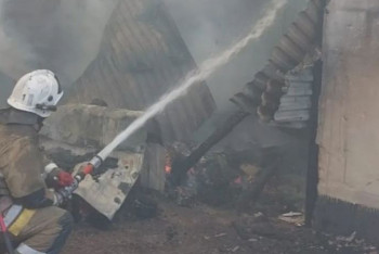 Фотография к новости: В частном секторе Астаны потушили крупный пожар