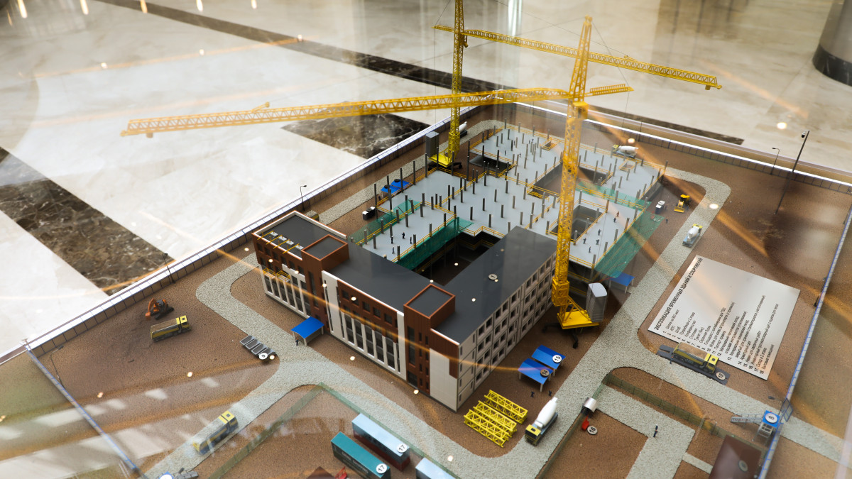 Макет комфортной школы. Фото предоставлено "Samruk Kazyna Construction"