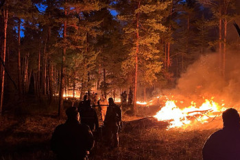 Фотография к новости: Пожарная дружина, вызов дождя и полевая кухня: Абайчане по-своему сражаются с полыхающей стихией