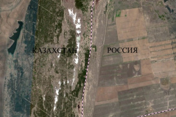 Фотография к новости: Как выглядит пожар в Абайской области из космоса - появились первые фото