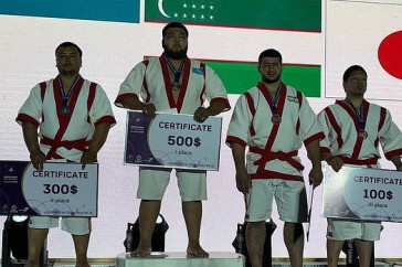 Фотография к новости: Спортсмен из Мангистау стал чемпионом Азии по қазақ күресі