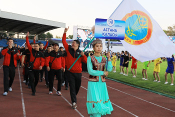 Фотография к новости: В Таразе состоялось торжественное открытие VI летней Спартакиады РК