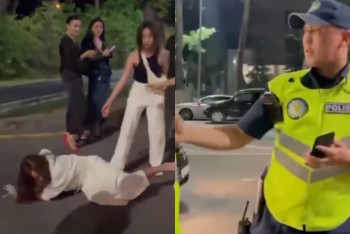 Фотография к новости: Толкнул и обматерил: иностранка пострадала от действий полицейского в Алматы