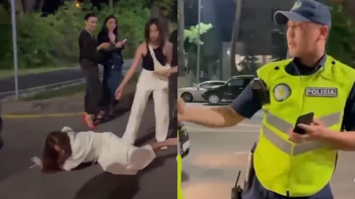 Толкнул и обматерил: иностранка пострадала от действий полицейского в Алматы