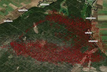 Фотография к новости: Кадры из космоса: опубликованы снимки пожара в области Абай
