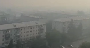 Жетысу окутало густым дымом из-за лесных пожаров в Абайской области