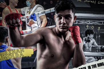 Фотография к новости: Непобеждённый "Джентльмен" из Казахстана побил боксёра из Зимбабве