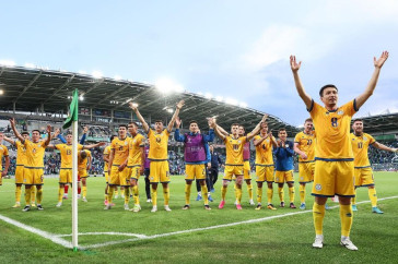 Фотография к новости: Казахстан в отборе Евро-2024 обыграл Северную Ирландию