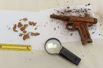 Фотография к новости: Пистолет японской императорской армии откопал у себя в подвале житель области Улытау