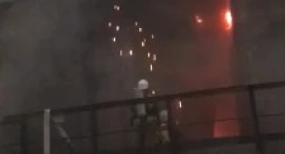 Крупный пожар на заводе в Аксу, есть пострадавший