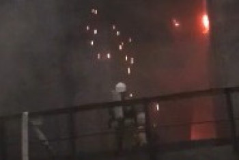 Фотография к новости: Крупный пожар на заводе в Аксу, есть пострадавший