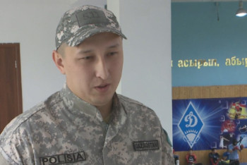 Фотография к новости: Самый высокий полицейский страны работает в Караганде