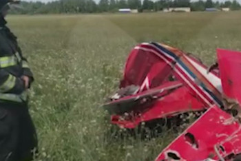 Фотография к новости: Легкомоторный спортивный самолёт разбился в Подмосковье