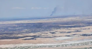 Площадь пожара в Иле-Балхашском резервате удалось значительно уменьшить