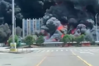 Фотография к новости: Мощный взрыв прогремел на крупном химзаводе в Китае