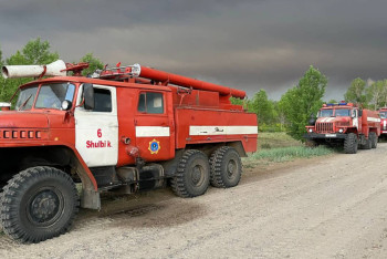 Фотография к новости: Пожар возник в горах ВКО
