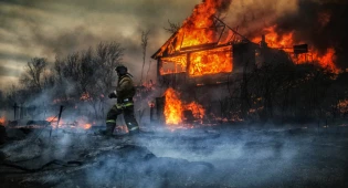 Погремели взрывы: кафе сгорело в Бурабае