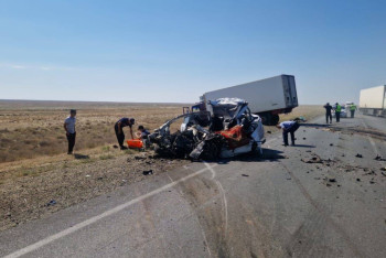 Фотография к новости: Четыре человека погибли в жутком ДТП в Актюбинской области