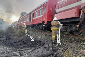 Фотография к новости: Возгорание в горной местности локализовали в Восточном Казахстане