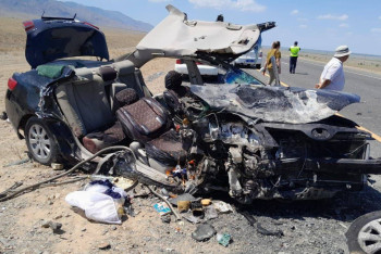 Фотография к новости: Три человека погибли в страшном ДТП в Жетысу