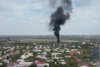 Фотография к новости: Пожар вспыхнул на трансформаторной подстанции в Караганде