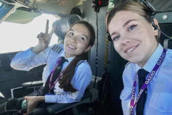 Фотография к новости: В Qazaq Air сформировали первый женский экипаж