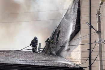 Фотография к новости: 35 детей эвакуировали из-за пожара в ресторане в Актобе