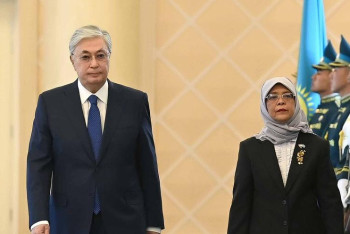 Фотография к новости: Глава государства направил поздравительную телеграмму Президенту Сингапура