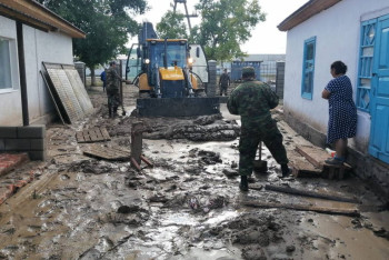 Фотография к новости: Из всех подтопленных домов в области Жетысу откачали воду