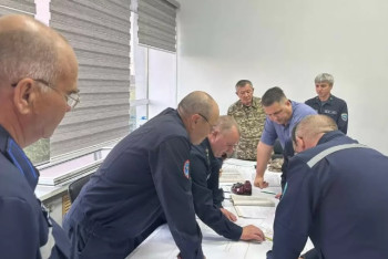 Фотография к новости: Ликвидационные работы на шахте "Казахстанская" продолжаются - МЧС