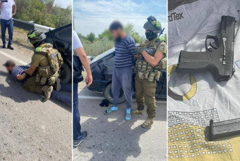 Фотография к новости: Оружие и крупную партию гашиша изъяли у наркоторговца в Уштобе