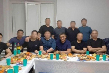 Фотография к новости: Застолье в колонии: на скандальное фото Серика Кудебаева  отреагировали в КУИС