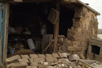 Фотография к новости: Из-за взрывов на карьерах жители посёлка под Степногорском могут остаться без домов