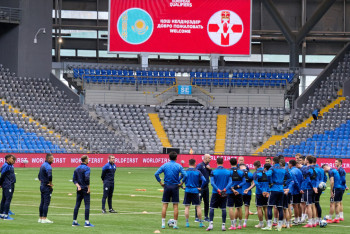 Фотография к новости: Геннадий Головкин прибыл на стадион в Астане