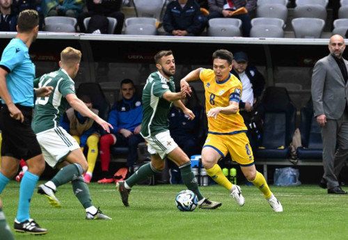 Фотография к новости: Казахстан выиграл матч отбора на Евро-2024 у сборной Северной Ирландии