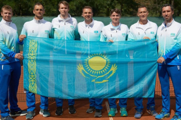 Фотография к новости: Казахстан победил Болгарию в плей-офф "Кубка Дэвиса"