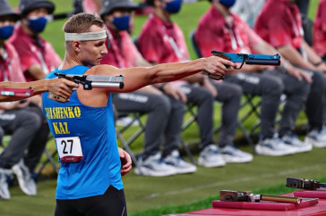 Фотография к новости: Казахстанские пятиборцы вышли в финал Азиатских игр