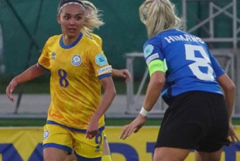 Фотография к новости: Женская сборная Казахстана по футболу прервала серию из 20 поражений