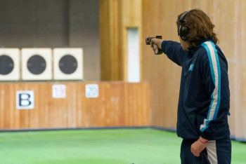 Фотография к новости: Казахстан завоевал бронзу по пулевой стрельбе на Азиаде - 2023