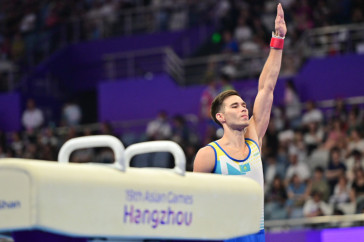 Фотография к новости: Казахстанский гимнаст завоевал медаль на Азиатских играх