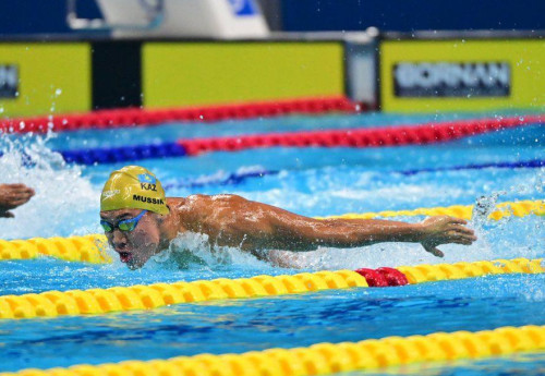 Фотография к новости: Казахстанский пловец завоевал медаль на Азиаде - 2023