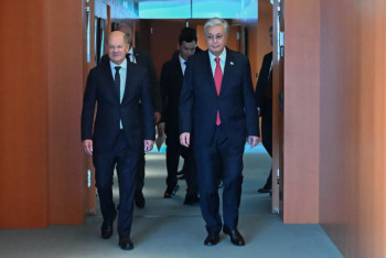 Фотография к новости: Олаф Шольц впечатлён преобразованиями в Казахстане